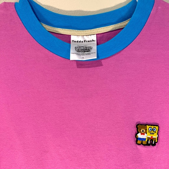 Teddy Fresh Mens T-Shirt SpongeBob Shortsleeve - Picture 3 of 5